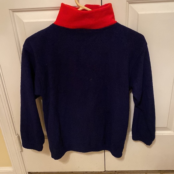 Navy and Red Polar Fleece Half Zip Top - Picture 4 of 4